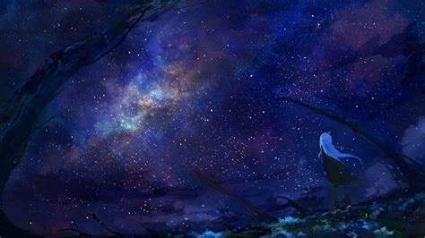 Starry Night Anime Wallpapers - Top Free Starry Night Anime Backgrounds - WallpaperAccess