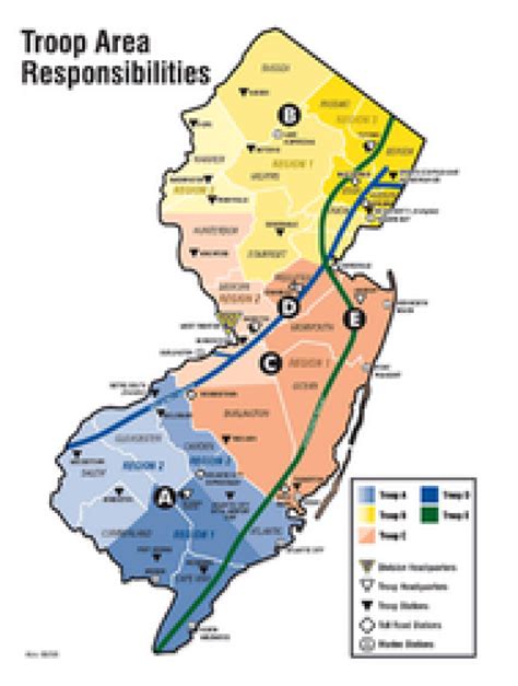 Pa State Police Troop Map - Printable Map