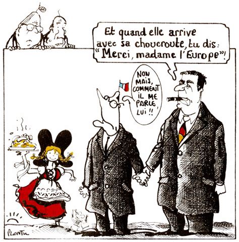 Cartoon by Plantu on the difficult relations between France and Germany ...