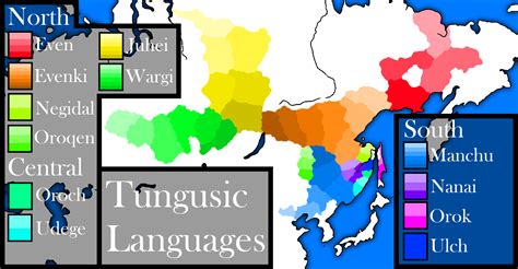 Tungusic Languages (Light Ages) : r/imaginarymaps