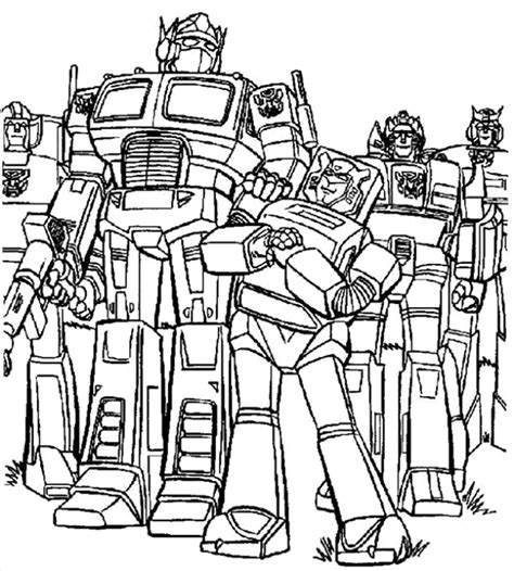 Printable Transformers Coloring Pages