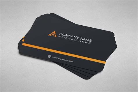 Premium PSD | Elegant business card template