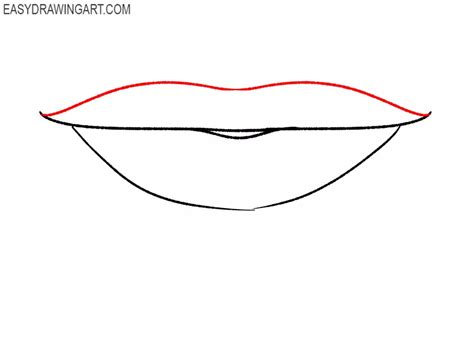 How to Draw Smiling Lips - Easy Drawing Art