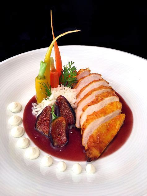 Roasted Chicken, Figs, Baby Carrots, Steamed Rice, Ricotta Cheese By Chef Richard Knott The ...