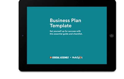 Business Plan Template | HubSpot & General Assembly