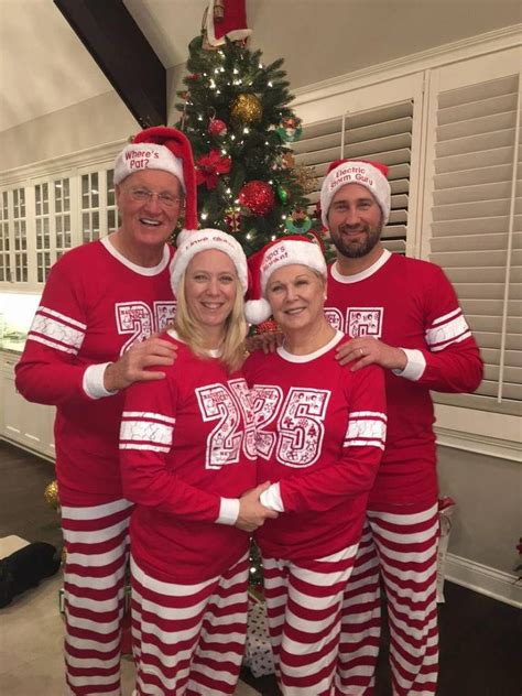 For Christmas, Brian Schottenheimer’s wife bought the family matching pajamas with personalized ...