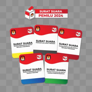 Gambar Surat Suara 2024 Templat PSD, Desain Template Untuk Unduh Gratis