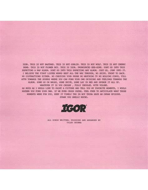 κατάσκοπος Στροφή εμφανίσιμος igor tyler the creator mp3 free αλληλουχία χειροτερεύουν Μόνιμα