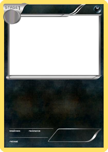 Pokemon Card Photoshop Template - Bakaninime