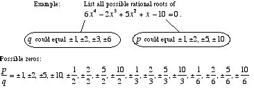 Mathwords: Rational Root Theorem