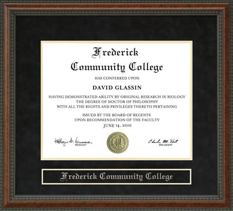 Frederick Community College Diploma Frame: Wordyisms