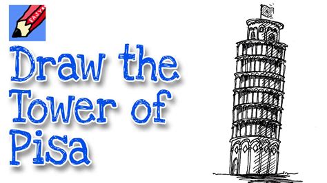 how to draw the leaning tower of pisa Pisa leaning - Step by Step Drawing