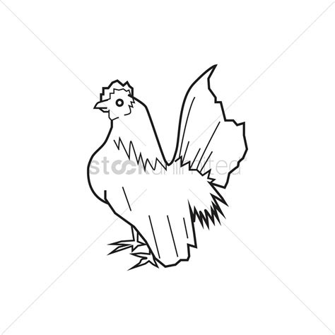 Rooster Outline Drawing at GetDrawings | Free download