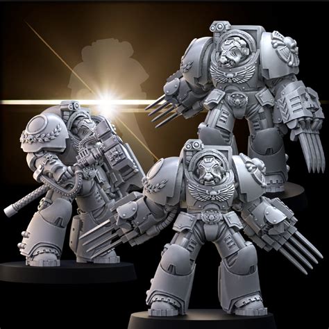 Assault & Tactical terminator space marines 3D Printing stl files