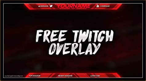 Free Twitch Overlay Template Of 12 Stream Overlay Psd Blank Twitch ...