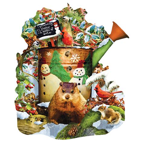 Groundhog Shadow 1000 Piece Shaped Jigsaw Puzzle | Spilsbury