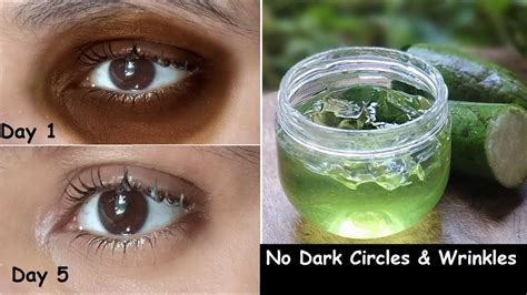 Remove DARK CIRCLES in 5 Days, Under Eye WRINKLES, Eye Bags, Anti Aging Eye mask, Cucumber Eye ...