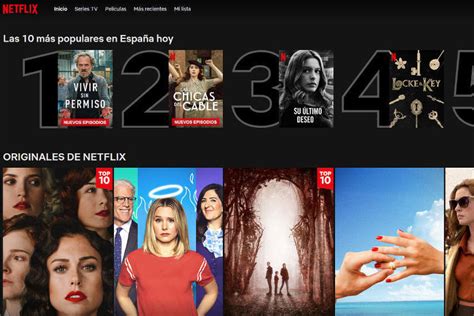 Netflix añade un Top 10 con las películas y series más vistas en su plataforma