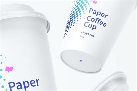 Free 12 oz Paper Coffee Cup Mockup (PSD) - Psfreebies