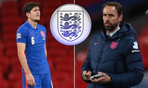 England Coach Gareth Southgate Reacts After Harry Maguire Red Card ...