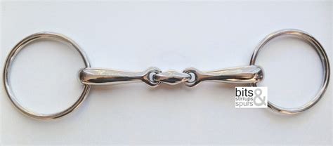 Stainless Steel Loose Ring Double Jointed Snaffle Bit