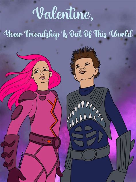 Sharkboy and Lavagirl Valentine's Day Card - instant download