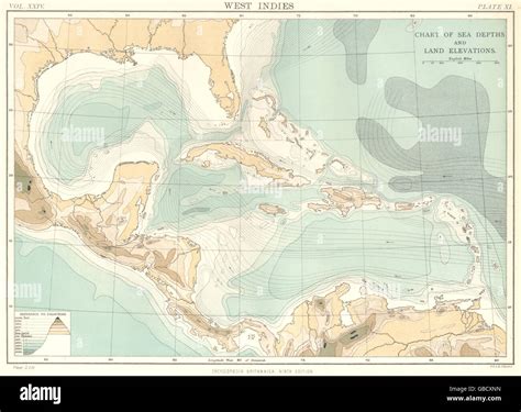 Caribbean Atlantic Ocean Depth Charts