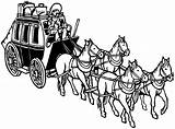 Stagecoach Coloring Pages sketch template