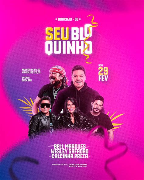 FLYER PSD: Bloquinho de Carnaval, Editável no Canva e Photoshop – Moraes Designer