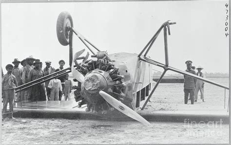 Front View Of Charles Lindbergh Plane by Bettmann