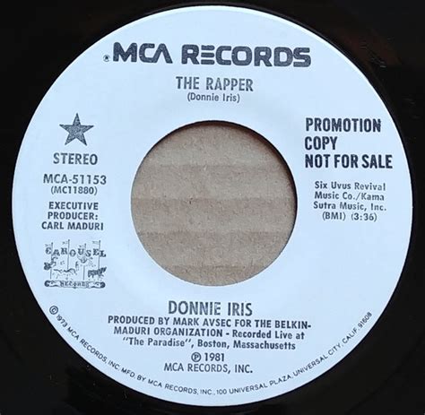 Donnie Iris - The Rapper | Releases | Discogs