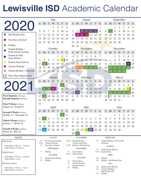 LISD Approves 2020-21 Academic Calendar