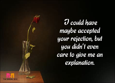 15 Candid Love Rejection Quotes That Will Make You Cry