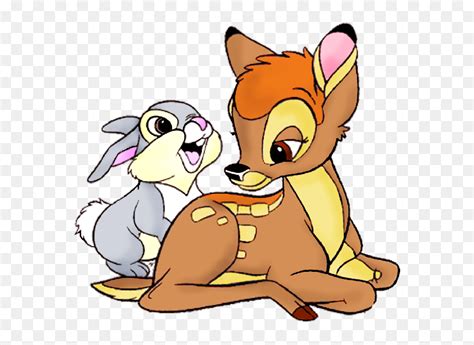 Bambi And Thumper Cartoon Clipart , Png Download - Bambi And Thumper ...