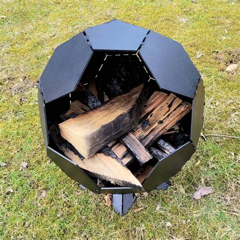 Globe Fire Pit, Custom Patio Fireplace, Sphere Firepit, Patio Decor ...