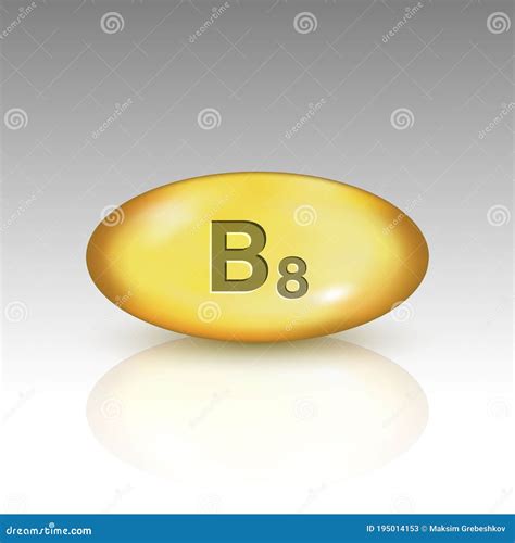 Vitamin B8. Vitamin Drop Pill Stock Illustration - Illustration of ...