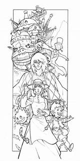 Coloriage Adulte Art Therapie Ghibli  30000 Collections De Pages à sketch template