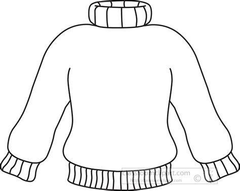 Sweater Outline Template