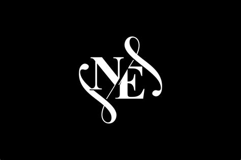 NE Monogram Logo Design V6 Graphic by Greenlines Studios · Creative Fabrica