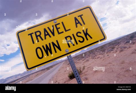 Road sign in Arizona desert Stock Photo - Alamy