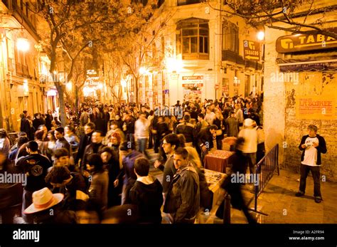 MAIN NIGHTLIFE THOROUGHFARE CALLE DE CABALLEROS IN VALENCIA, SPAIN Stock Photo - Alamy