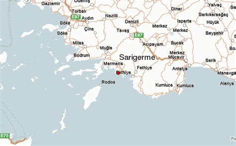 Sarigerme Turkey Map