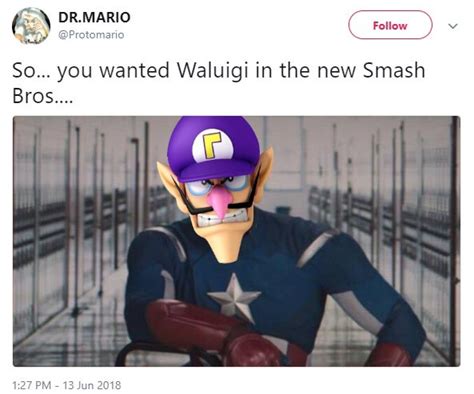 Waluigi not in Super Smash Bros. Ultimate memes 11 out of 14 image gallery