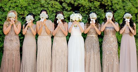 20 Bridal Parties Who Flawlessly Executed The Mismatched Dress Trend | HuffPost Life