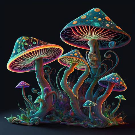 Psychedelic Mushroom Art - Etsy