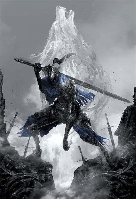 Unique art print of Artorias the Abysswalker for sale | Cook and Becker