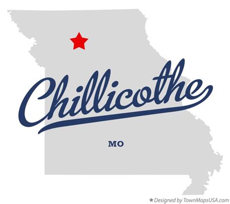 Map of Chillicothe, MO, Missouri