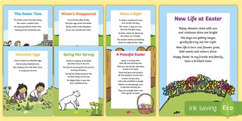 Easter Poems for Friends and Family | Easter Card Inserts