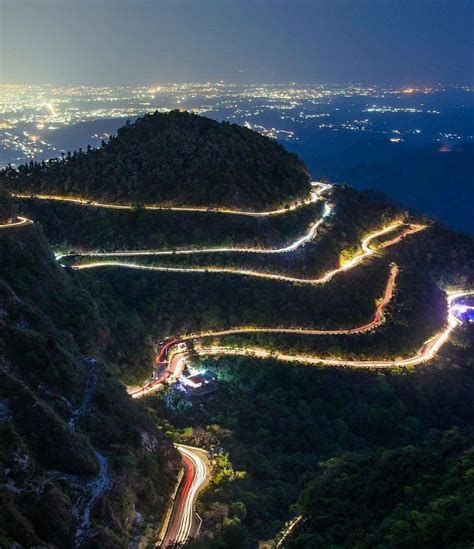 ♥️ Mussoorie ♥️ #travel #mountains #india #night #landscape | Uttarakhand, Light trails, Himalayas