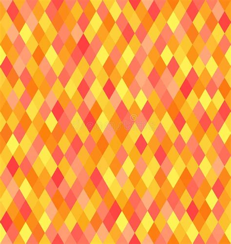 Diamond Pattern. Seamless Vector Stock Vector - Illustration of orange, background: 87481397